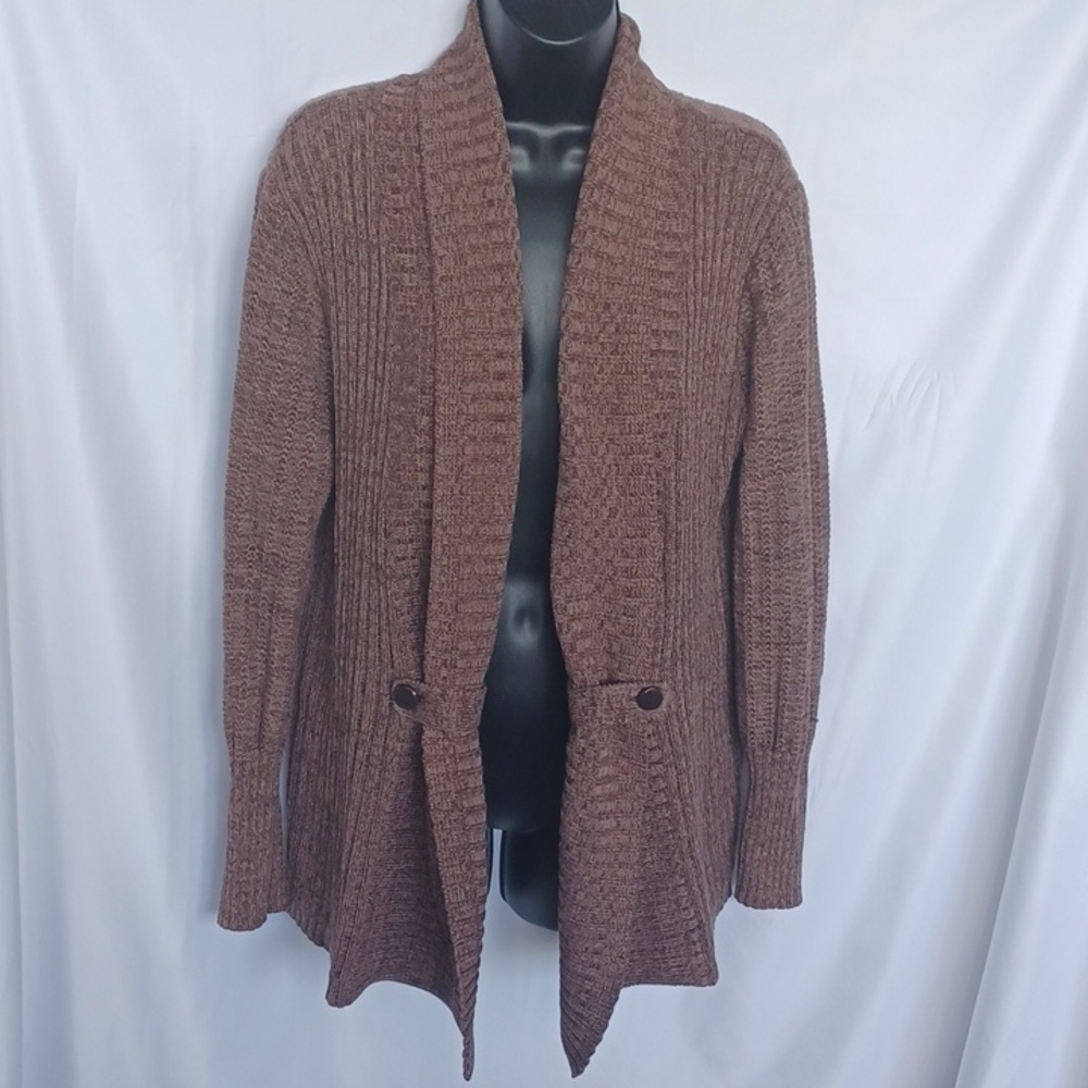 Willow bay cotton blend open cardigan sweater